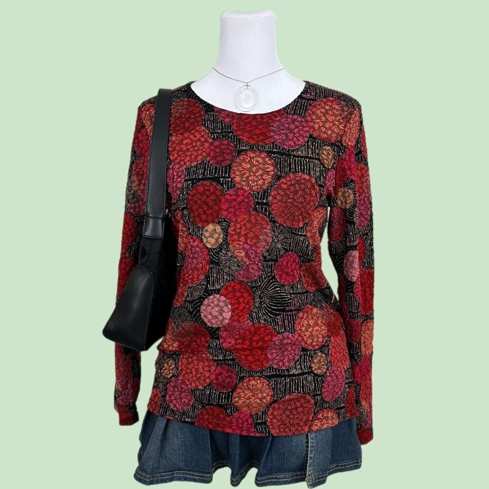 vintage 90s abstract boho quirky downtown it girl top